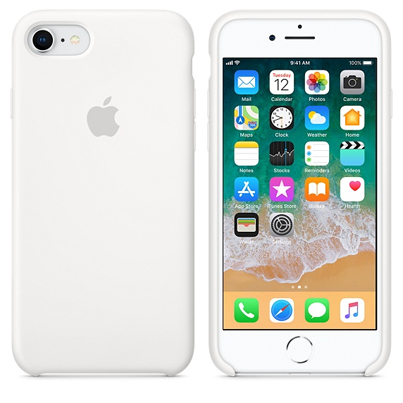 Чехол Silicone Case для Apple iPhone 7/8/SE (2020) White, белый