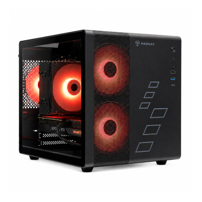 Игровой ПК Raskat Strike 520, Intel Core i5-14400F, NVIDIA RTX 5060 8Gb, 32Gb DDR5, 1Tb SSD, Чёрный