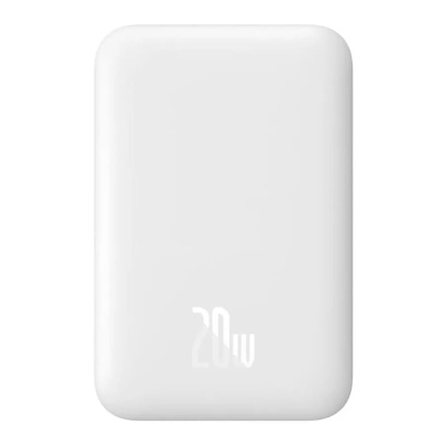Внешний аккумулятор Baseus 6000mAh Magnetic Mini Wireless Fast Charge Power Bank 20Вт (PPCXM06A) Белый