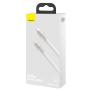 Кабель Baseus Cafule Series Metal Data Cable Type-C - Type-C, 100W, 1 м (CATJK-C02) Белый