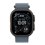 Apple Watch Ultra 3 (2025), 49 мм корпус из титана цвета «Black», ремешок Ocean Band цвета «Anchor Blue»