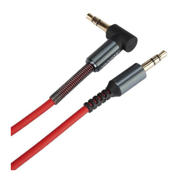 Кабель аудио AUX hoco. 3,5мм jack, 1 м (UPA02) Красный