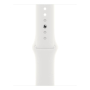 Apple Watch Series 8, 41 мм корпус из алюминия цвета «Silver», ремешок Sport Band размера M/L цвета «White»