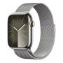 Apple Watch Series 9, 45 мм корпус из нержавеющей стали «Silver», ремешок Milanese Loop цвета «Silver»