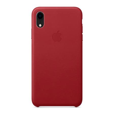 Чехол для Apple iPhone XR Leather Case Red, красный