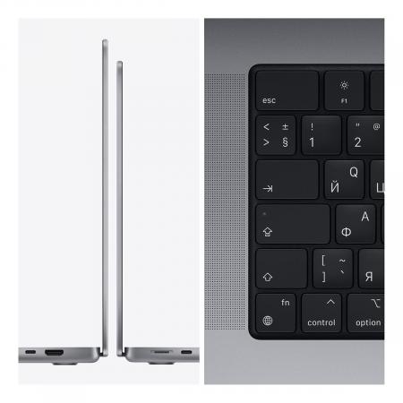 Apple MacBook Pro 14" (M1 Pro 10C CPU, 16C GPU, 2021) 16/1Tb SSD (MKGT3) Silver, серебристый