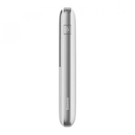 Внешний аккумулятор Baseus 10000mAh Bipow Pro Digital Display Fast Charge 22.5Вт с кабелем USB - Type-C PPBD2-1022 (PPBD040002) Серебристый