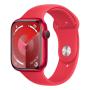 Apple Watch Series 9, 45 мм корпус из алюминия цвета (PRODUCT)RED™, ремешок Sport Band размера S/M цвета «Red»