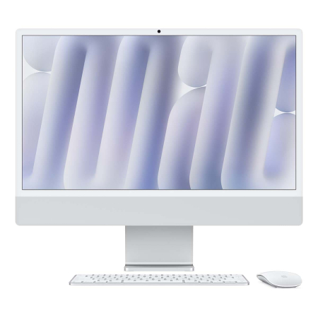Apple iMac 24" (M4 8C CPU, 8C GPU, 2024) Retina 4,5K, 16Gb, 256Gb SSD (MWUC3) Silver, серебристый