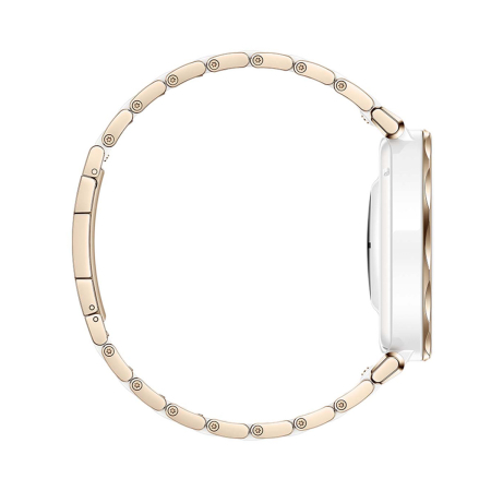 Умные часы HUAWEI Watch GT 5 Pro White, 42 мм, цвет корпуса белый/золотой, цвет ремешка белый/золотой