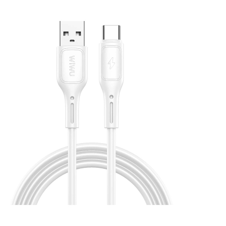 Кабель USB - Lightning WiWU StarLink Wi-C042E A-L, 1m, 2.4A, белый