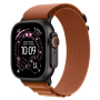 Apple Watch Ultra 3 (2025), 49 мм корпус из титана цвета «Black», ремешок Alpine Loop размера M цвета «Terra Cotta»