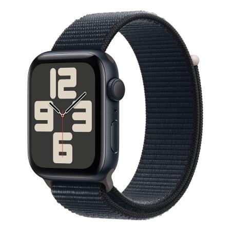 Apple Watch SE (2023), 44 мм корпус из алюминия цвета «Midnight», ремешок Sport Loop цвета «Midnight»