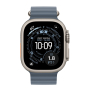 Apple Watch Ultra 3 (2025), 49 мм корпус из титана цвета «Natural», ремешок Ocean Band цвета «Anchor Blue»