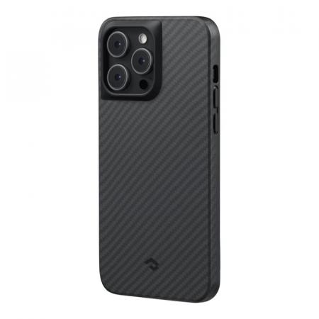 Противоударный чехол для iPhone 14 Pro Pitaka MagEZ Pro 3 кевлар (арамид) (KI1401PP) Черно-серый