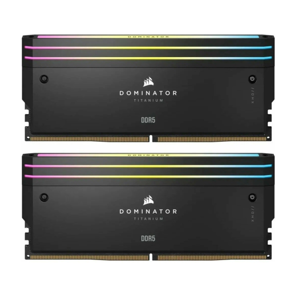 Оперативная память Corsair Dominator Titanium RGB CMP96GX5M2B6600C32 DDR5 96GB 6600MHz CL32 UDIMM 2x48GB RGB Black