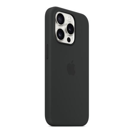 Чехол Silicone Case для Apple iPhone 15 Pro с MagSafe (original) Black, черный