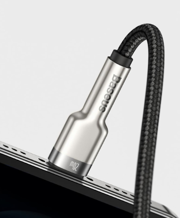 Кабель Baseus Cafule Series Metal Data Cable USB to iP 2,4A, 2 м (CALJK-B01) Чёрный