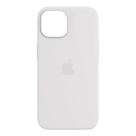 Чехол Silicone Case для Apple iPhone 15 с MagSafe White, белый