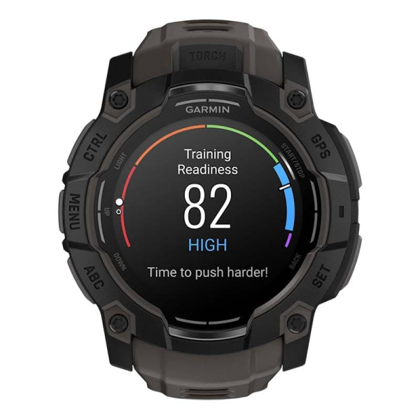 Часы Garmin INSTINCT 3 AMOLED 50мм Black, черный с угольно-черным ремешком