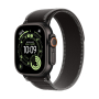 Apple Watch Ultra 3 (2025), 49 мм корпус из титана цвета «Black», ремешок Trail Loop размера S/M цвета «Black/Charcoal»