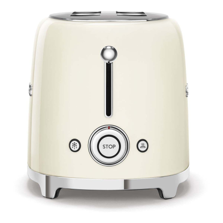 Тостер на 4 ломтика SMEG 50s style (TSF02CREU) Кремовый